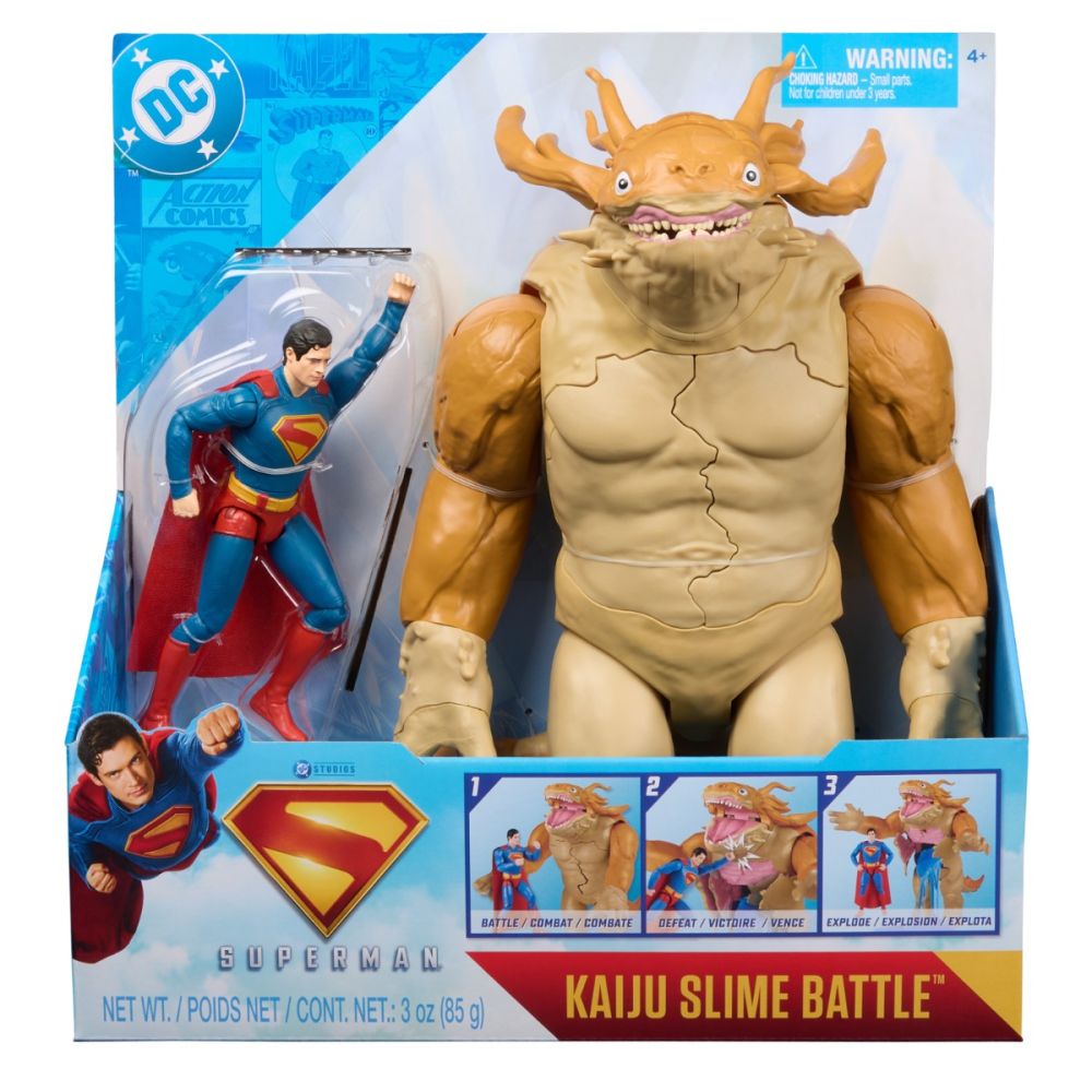 Боен комплект с фигурки, Dc Universe, Супермен и Кайджу, 15 см, 6073195