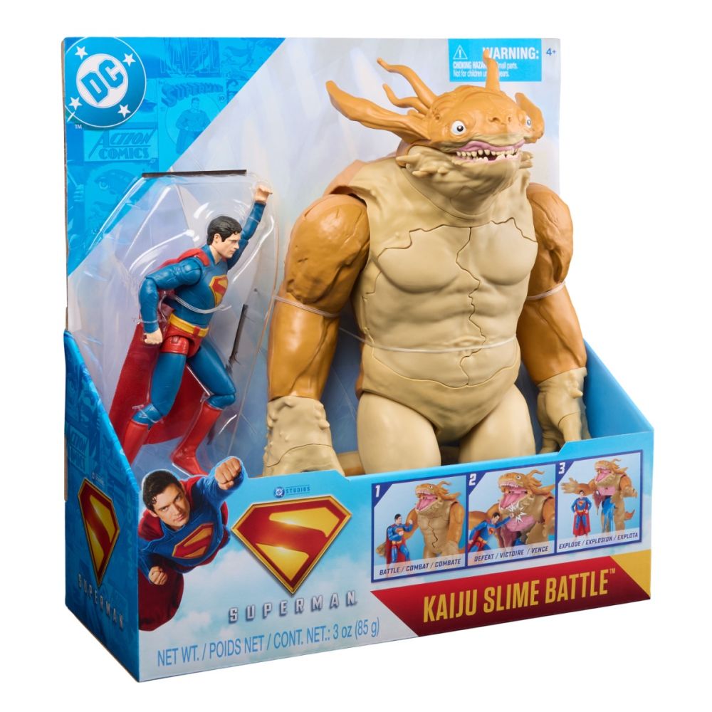 Боен комплект с фигурки, Dc Universe, Супермен и Кайджу, 15 см, 6073195