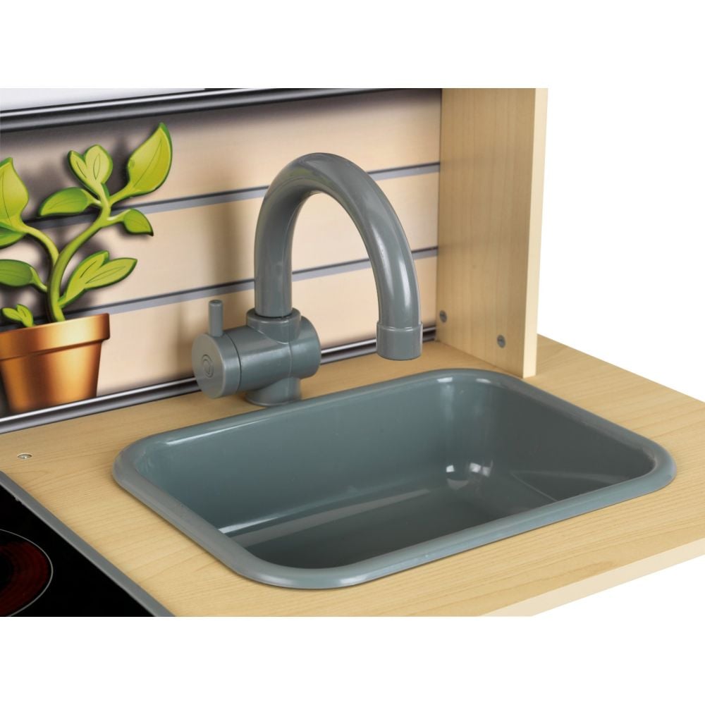 Комплект дървенa детска кухня със светлини, звуци и аксесоари, Miele, Midi 2