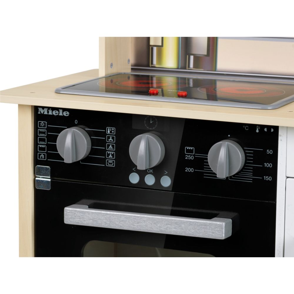 Комплект дървенa детска кухня със светлини, звуци и аксесоари, Miele, Midi 2