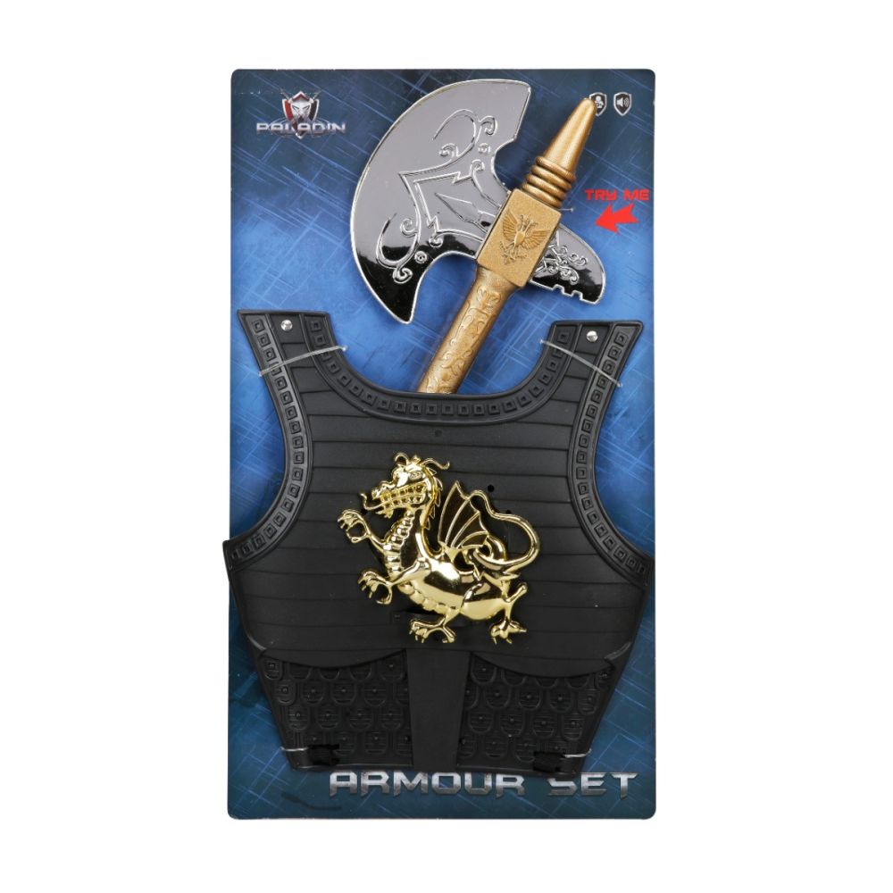 Рицарски комплект с брадва и броня със светлини и звуци, Paladin