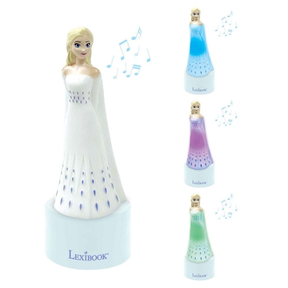 Нощна лампа с високоговорител, Lexibook, Disney Frozen