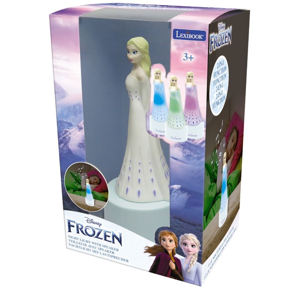 Нощна лампа с високоговорител, Lexibook, Disney Frozen