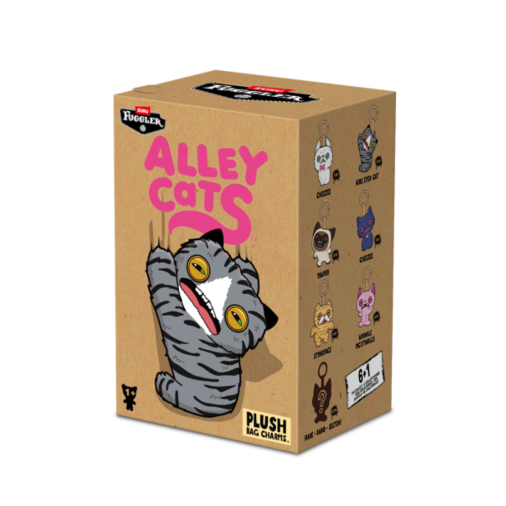 Мини плюшен ключодържател, Fuggler, Alley Cat, S1, 12 см