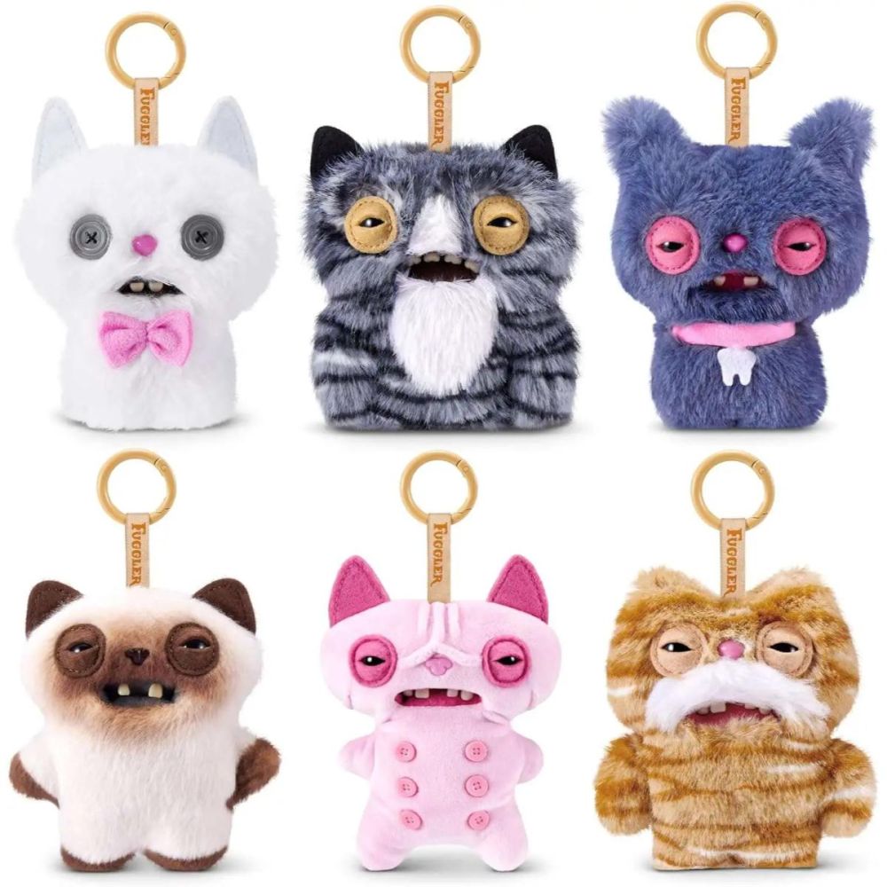 Мини плюшен ключодържател, Fuggler, Alley Cat, S1, 12 см