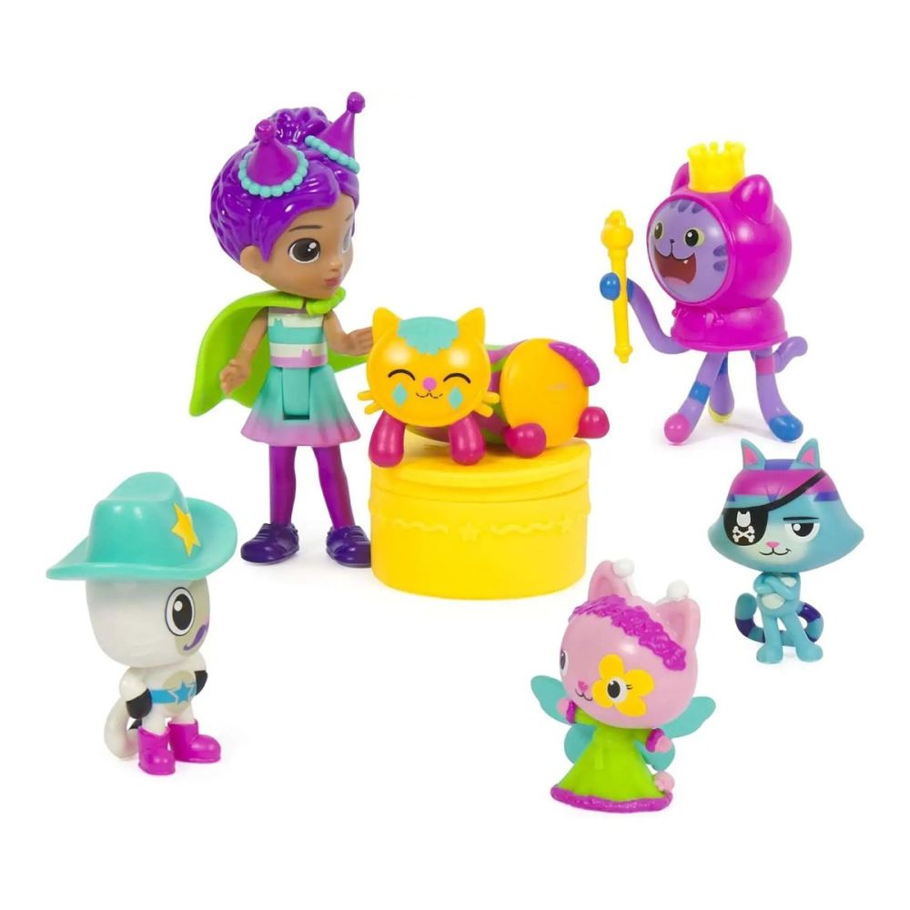 Комплект за игра с кукла и 5 фигурки, Gabbys Dollhouse, Celebration, 6069603