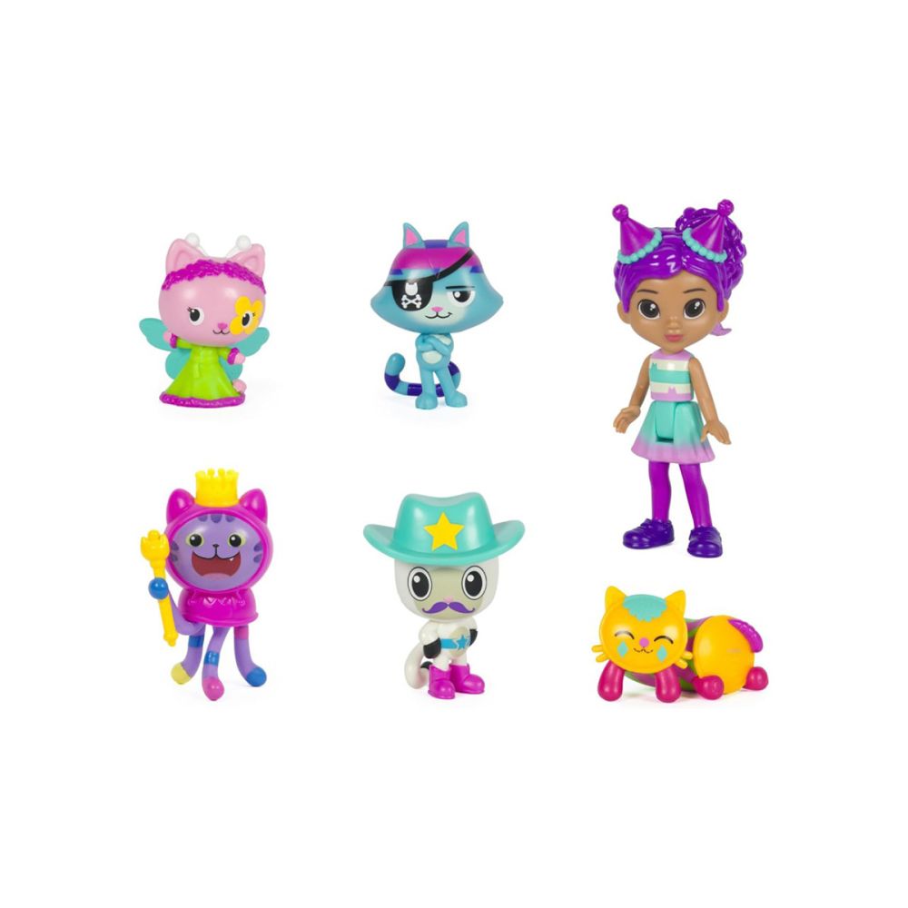 Комплект за игра с кукла и 5 фигурки, Gabbys Dollhouse, Celebration, 6069603