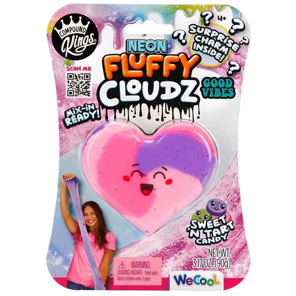 Слайм Compound Kings, Fluffy Cloudz Neon Sweet Treats Candy
