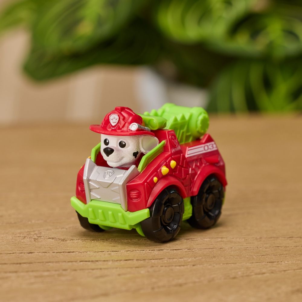 Мини превозно средство с фигурка, Paw Patrol the Dino Movie, Pup Squad Racers, Marshall, 20157135