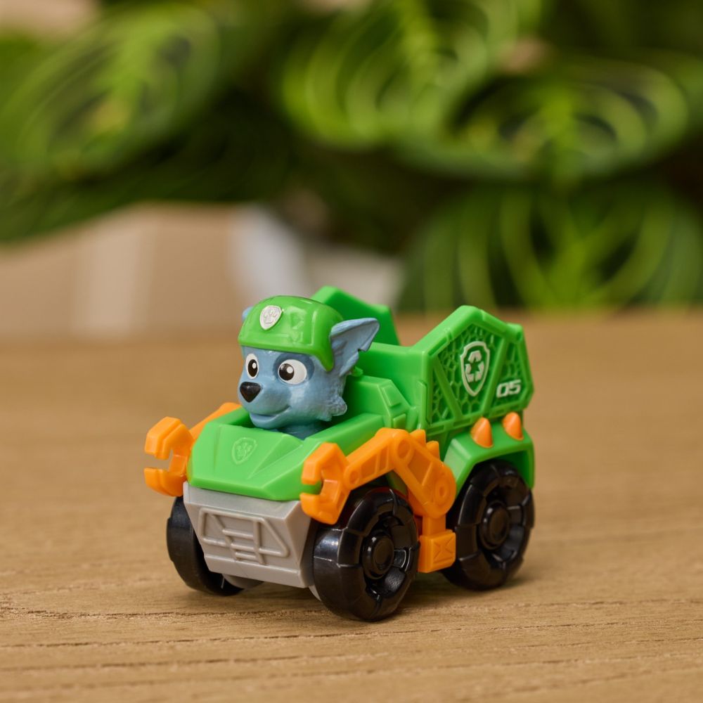 Мини превозно средство с фигурка, Paw Patrol the Dino Movie, Pup Squad Racers, Rocky, 20157137