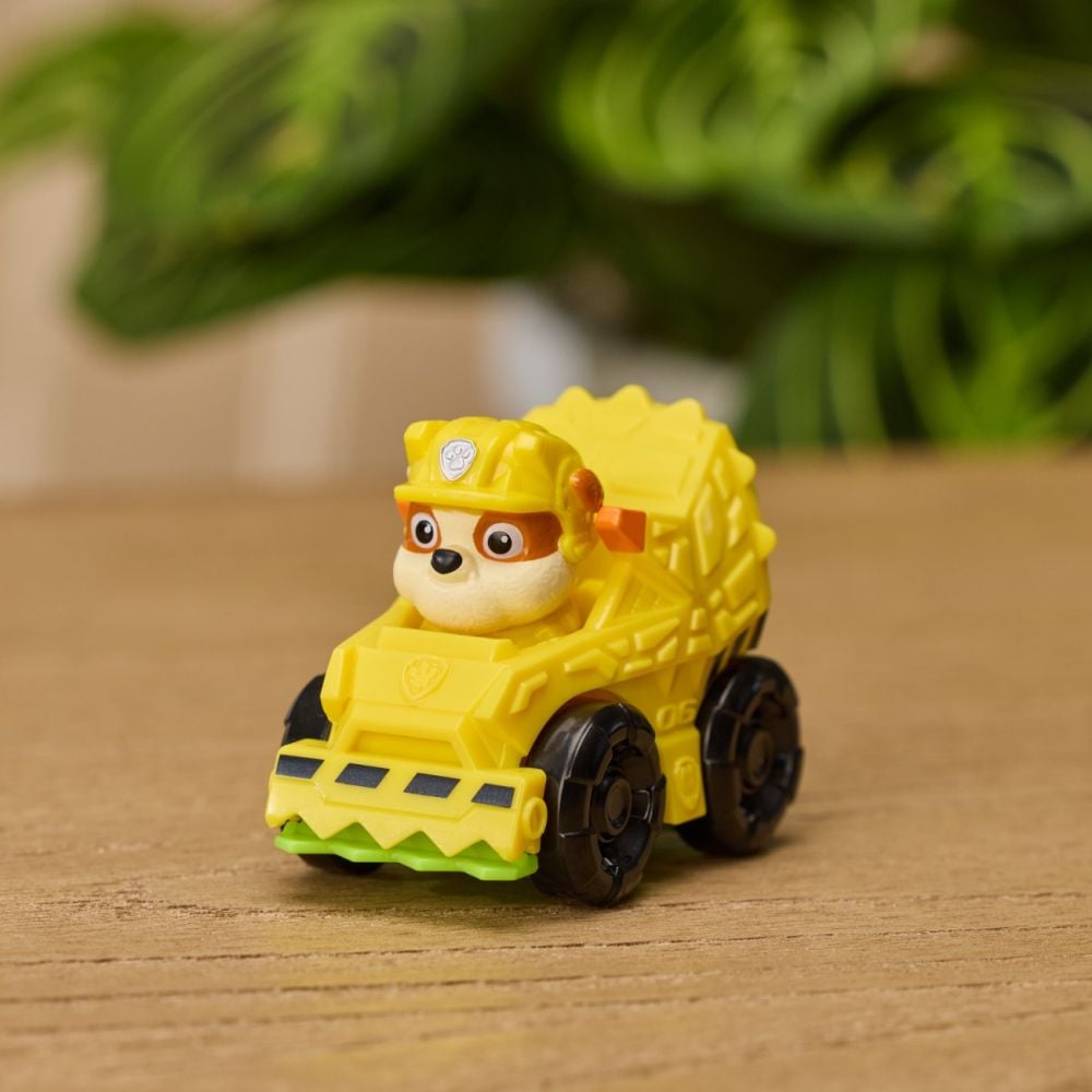 Мини превозно средство с фигурка, Paw Patrol the Dino Movie, Pup Squad Racers, Rubble, 20157138