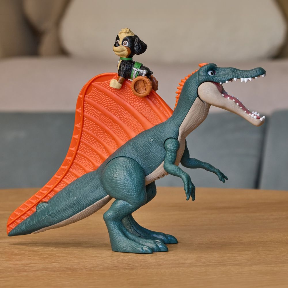 Комплект за игра с динозавър и фигурка, Paw Patrol, Rise and Roll Dino, 6076188