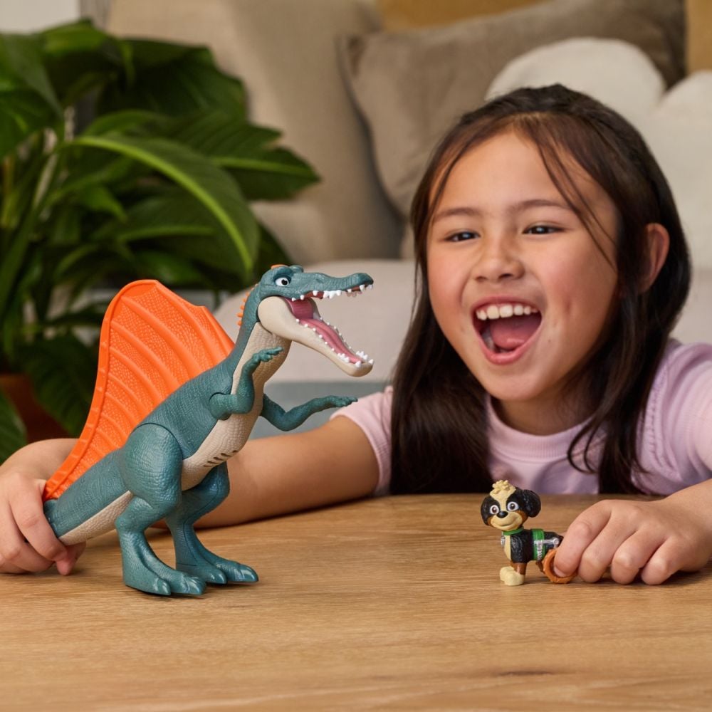 Комплект за игра с динозавър и фигурка, Paw Patrol, Rise and Roll Dino, 6076188