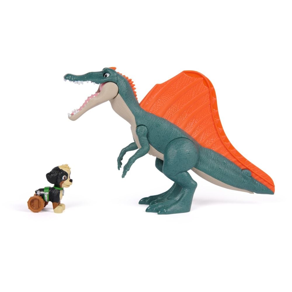 Комплект за игра с динозавър и фигурка, Paw Patrol, Rise and Roll Dino, 6076188