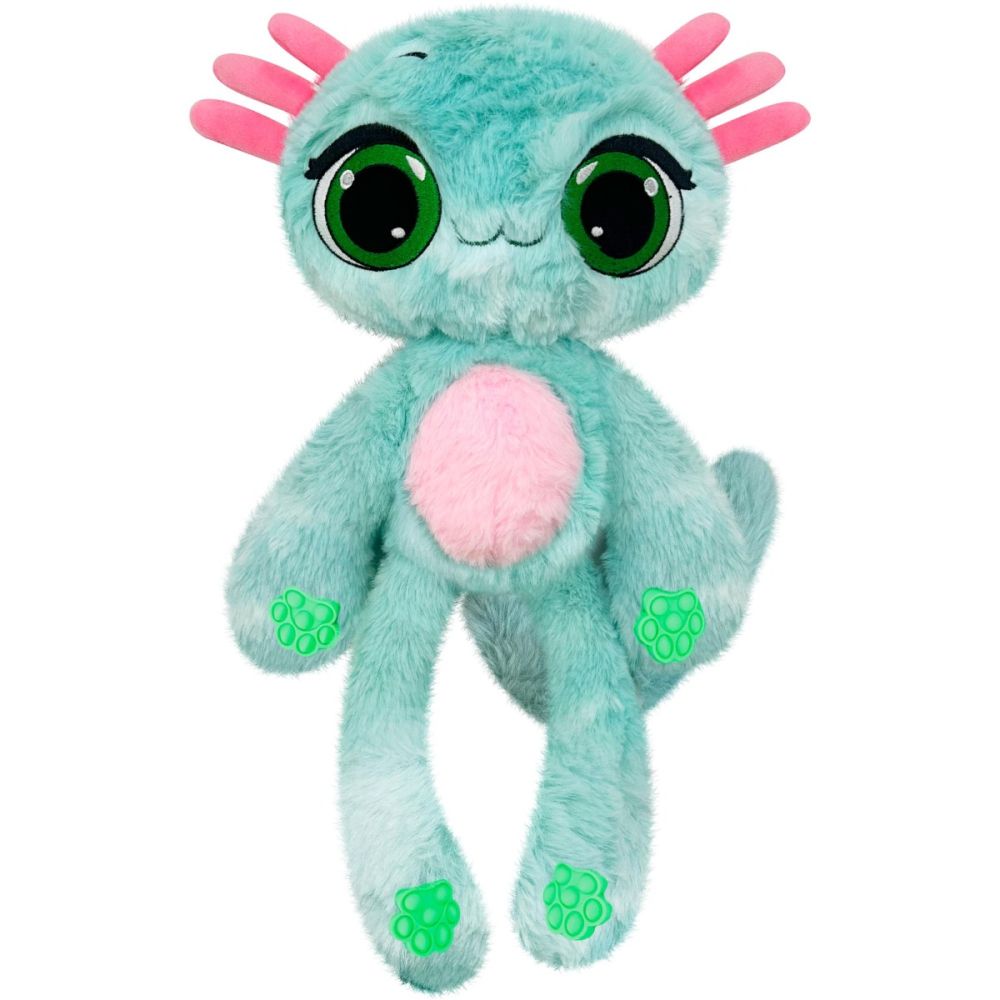 Ароматизирана плюшена играчка, Bubble Pops, S1, Whacky Watermelon Axolotl, 34 см