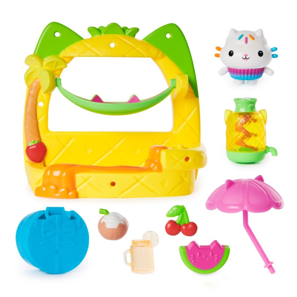 Комплект за игра с фигурка, Gabbys Dollhouse, Cakeys Fruit Smoothie Party Balcony, 20146520