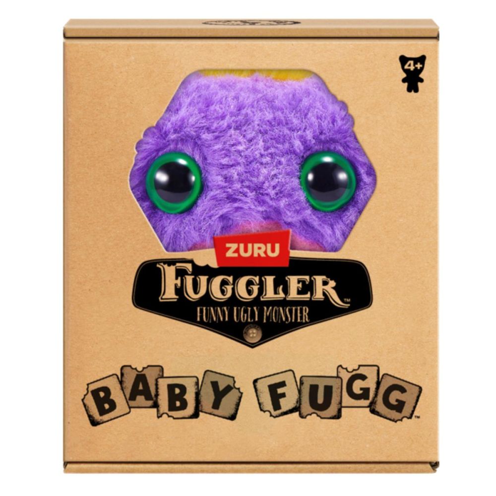 Плюшена играчка, Fuggler, Baby Fuggs, Mr Needles, Лилава, S4, 9 см