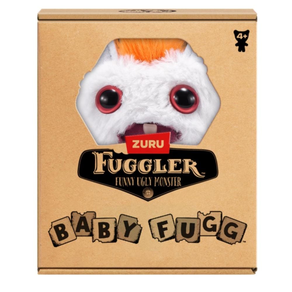 Плюшена играчка, Fuggler, Baby Fuggs, Rabid Rabbit, White, S4, 9 см