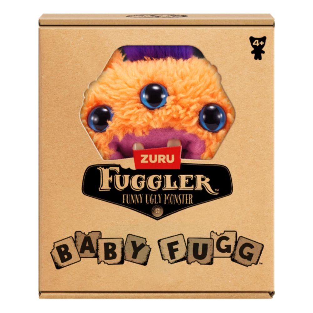Плюшена играчка, Fuggler, Baby Fuggs, Reek-O, Orange, S4, 9 см
