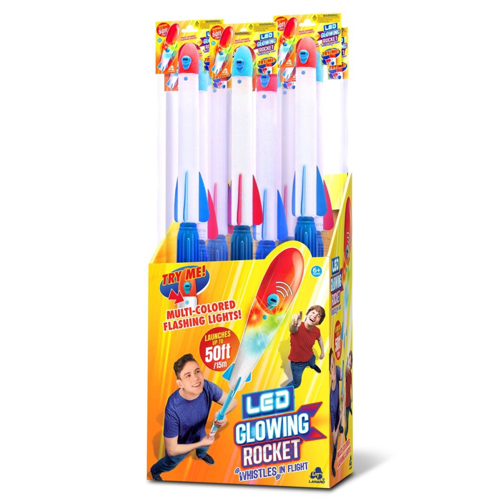 Ракета с LED светлини, Lanard Toys, Glowing Rocket