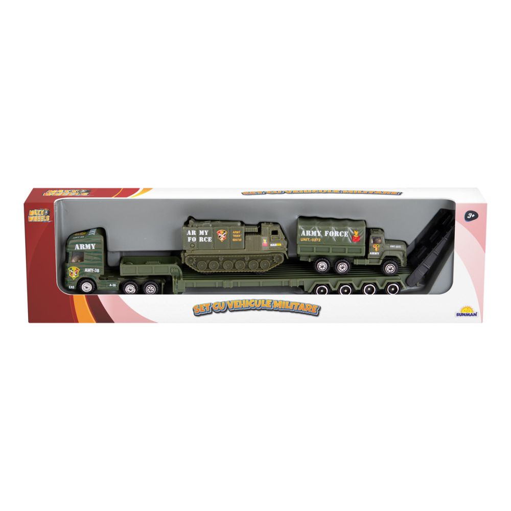Комплект военни превозни средства, Maxx Wheels, Танк и Камион