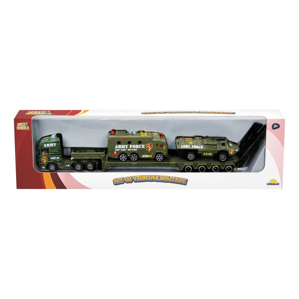 Комплект военни превозни средства, Maxx Wheels, Автобус и Превозно Средство