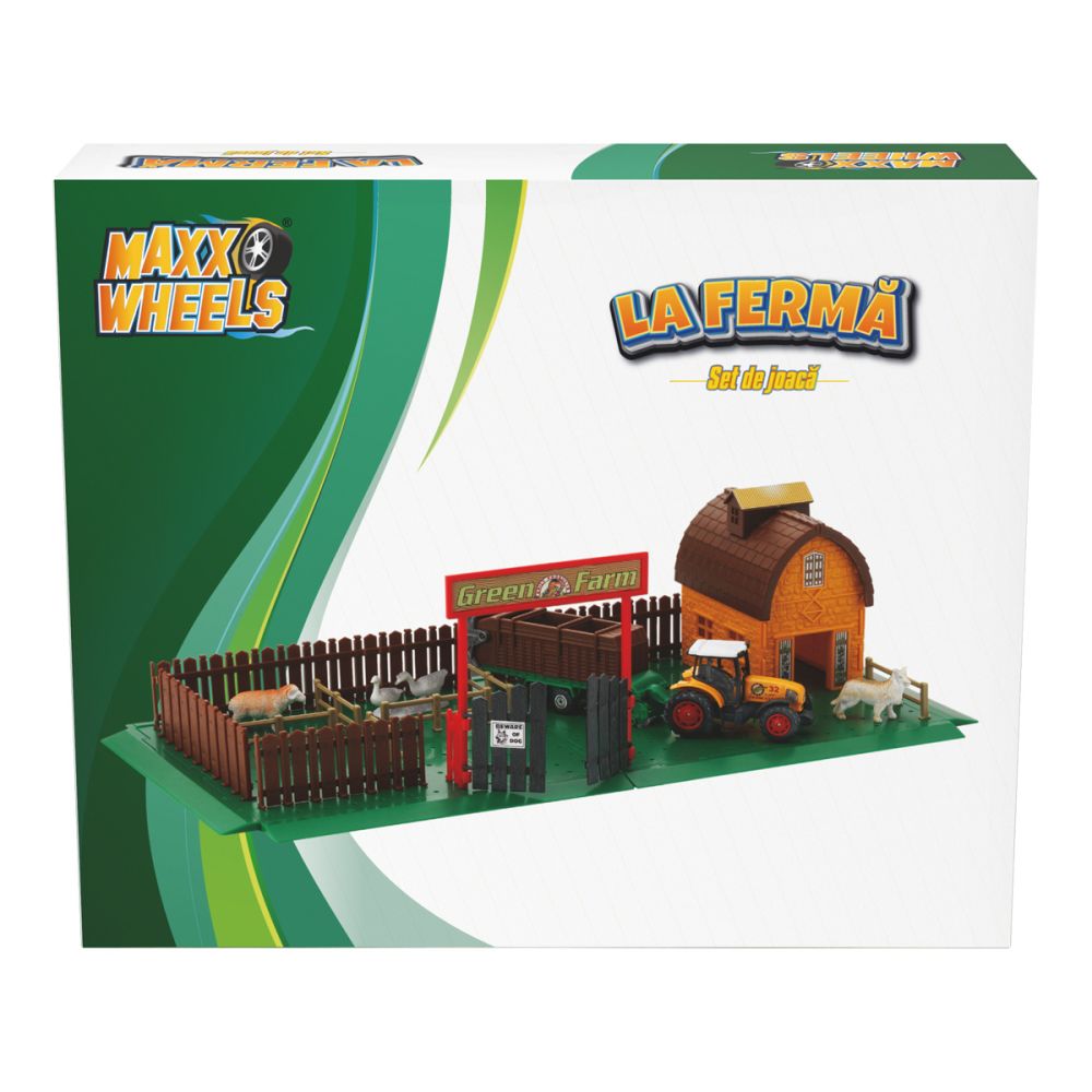 Комплект за игра с трактор Ферма, Maxx Wheels