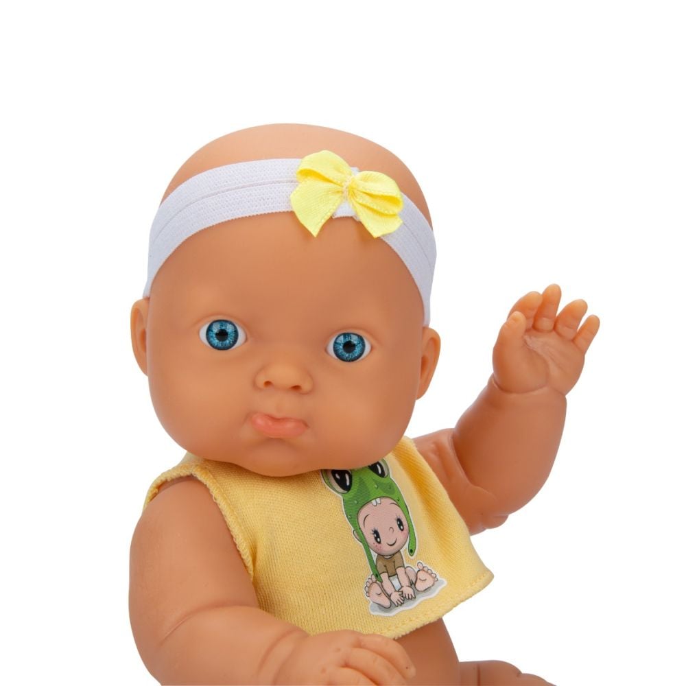 Кукла бебе Ada, Dollz n More, жълта, 23 см