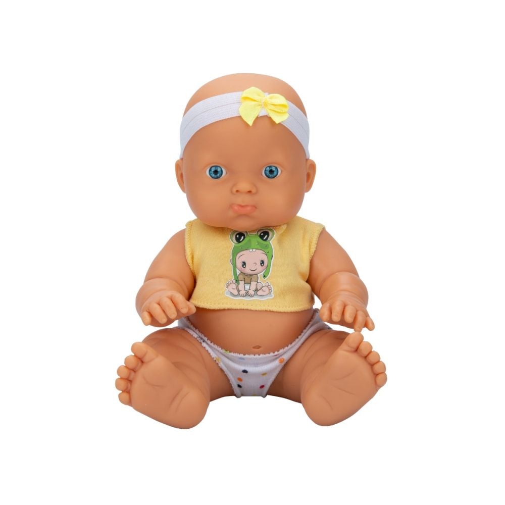 Кукла бебе Ada, Dollz n More, жълта, 23 см