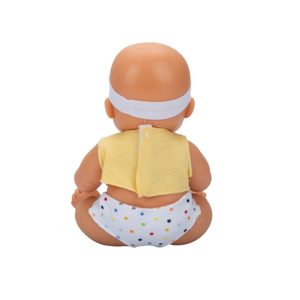 Кукла бебе Ada, Dollz n More, жълта, 23 см