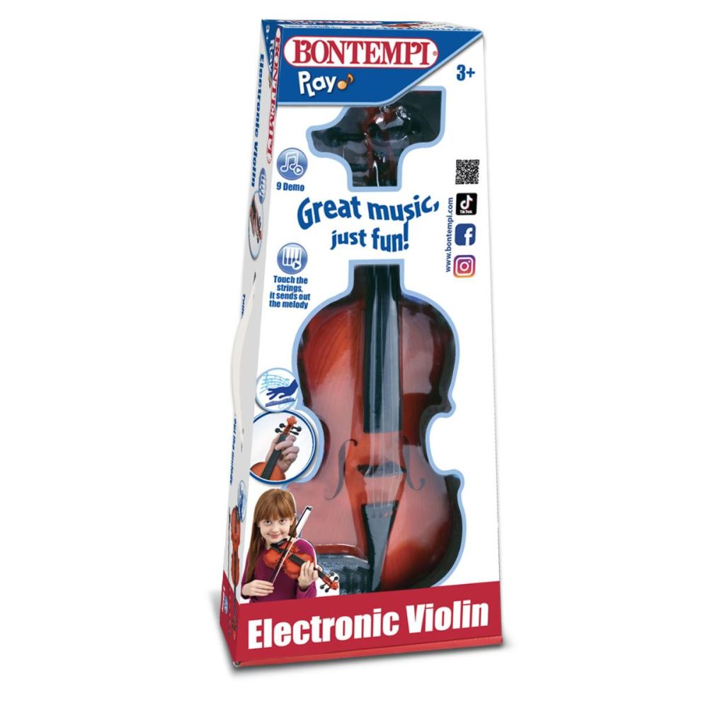 Електрическа цигулка с метални струни, Bontempi, 40 см