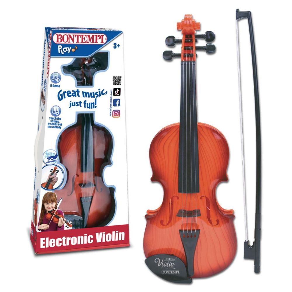 Електрическа цигулка с метални струни, Bontempi, 40 см