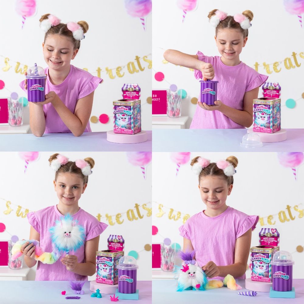 Плюшена играчка изненада, Cotton Candykins, S1