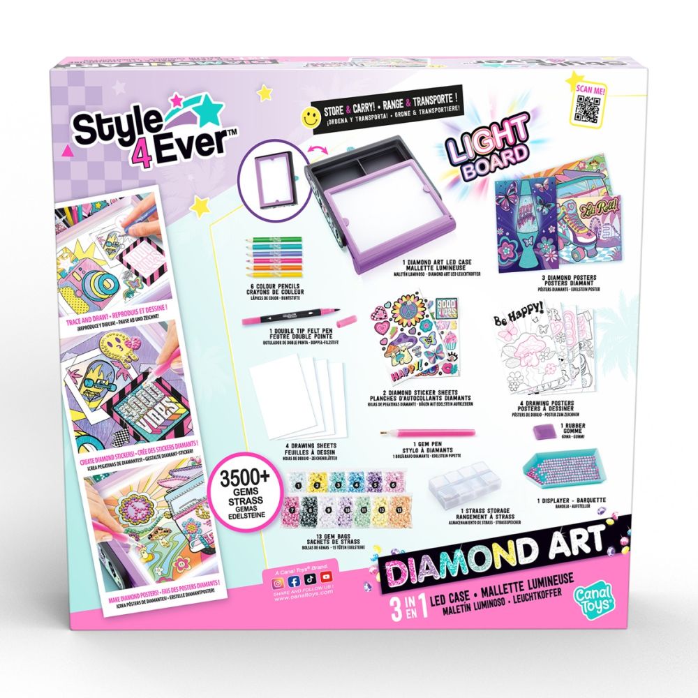 Творчески комплект 3 в 1, Style 4 Ever, Diamond Art