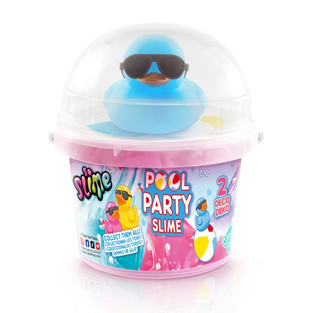 Комплект за игра със слайм, Craze Sensations, Duck Pool Party, Син