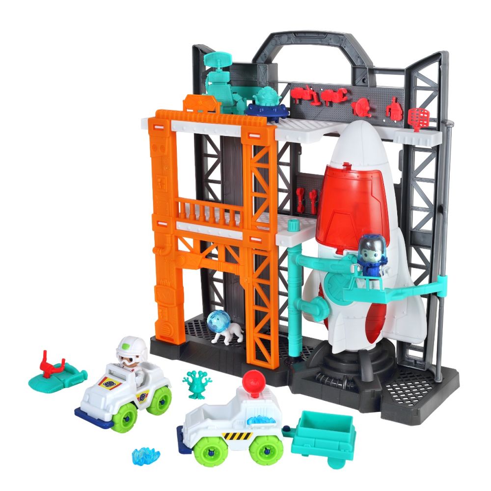 Комплект за игра, Tiny Kiddom, Blast off Adventure Spaceship, 32 части