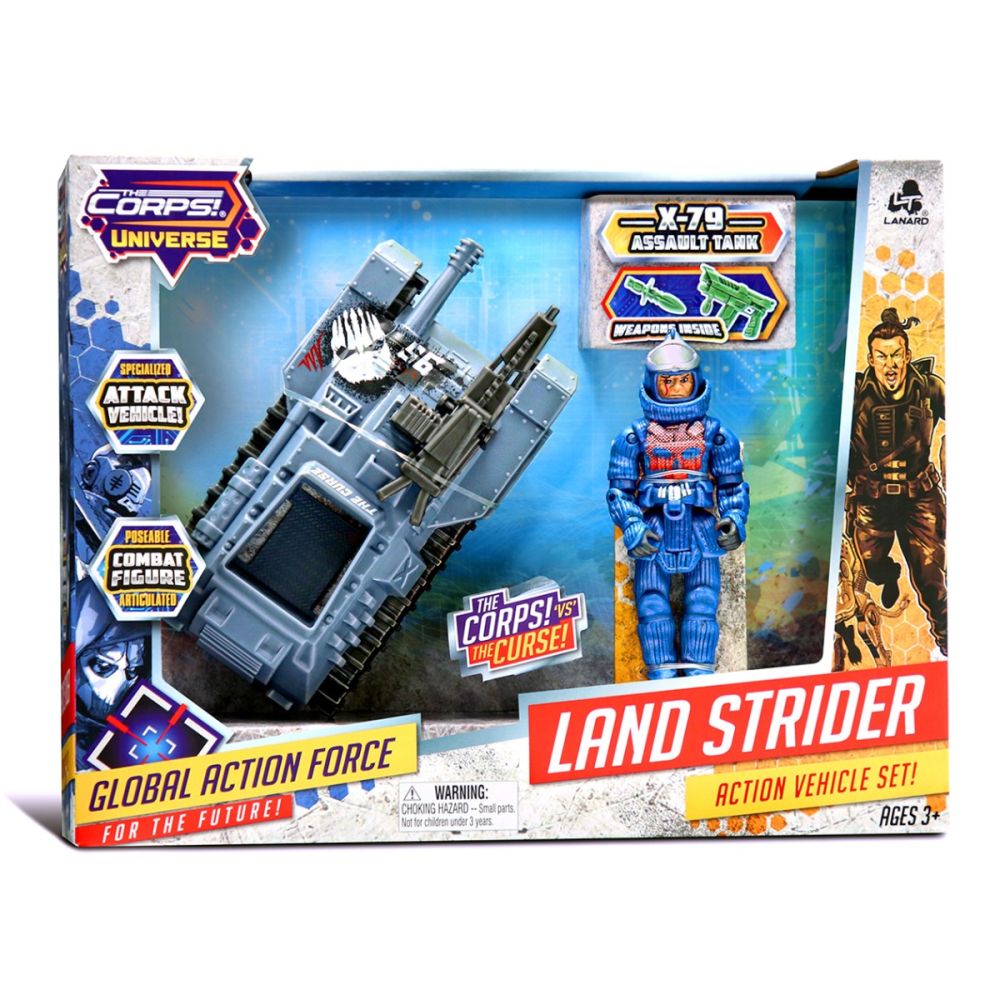 Боен танк с фигурка, X-79, The Corps Universe, Lanard Toys