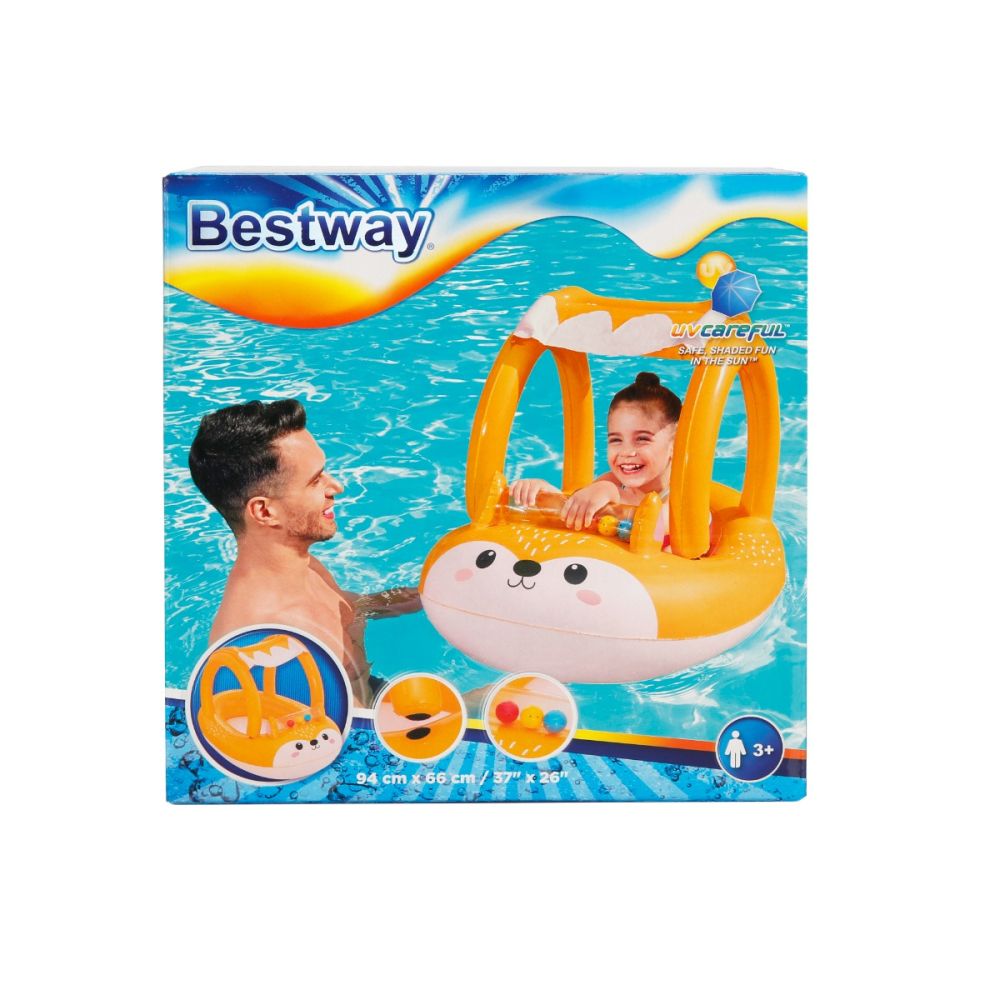 Надуваема лодка с покрив, Bestway, модел лисица, 94 х 66 см