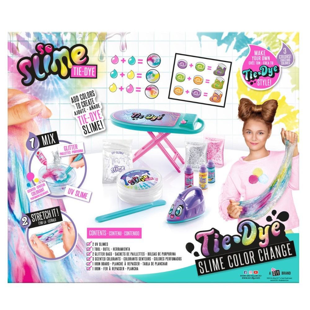 Креативен комплект за игра, So Slime Tie Dye, Color Change