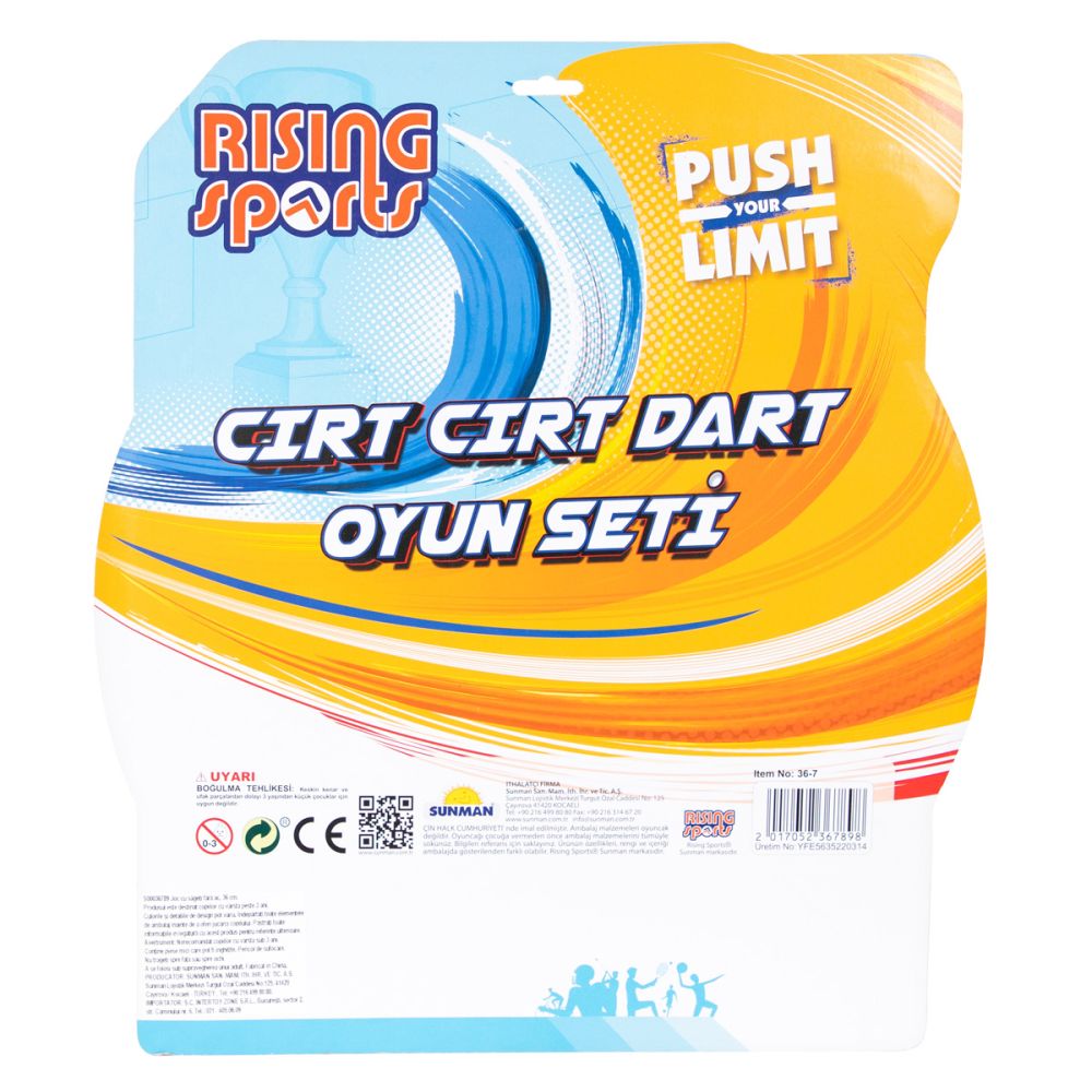 Дартс със стрели без игла, Rising Sports, 36 см