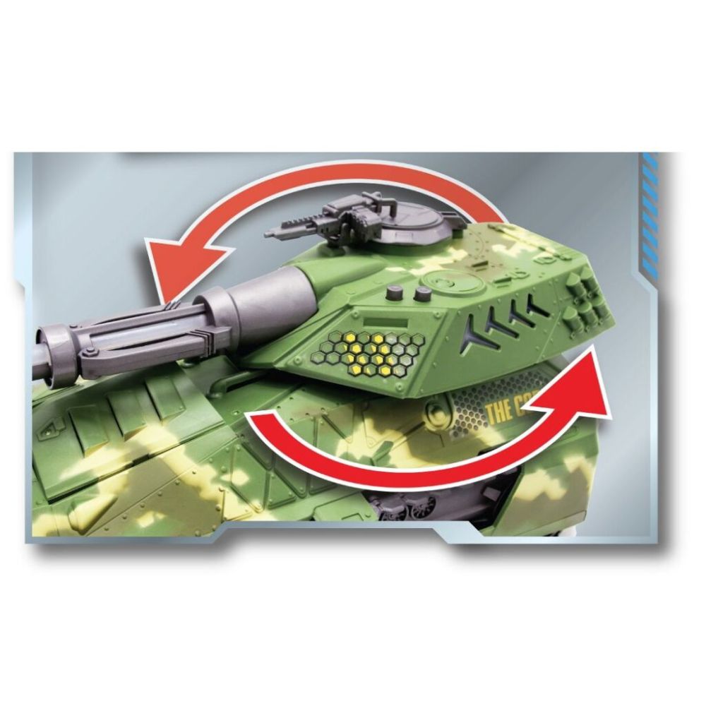 Комплект за игра с боен танк и 2 фигурки, Lanard Toys, The Corps Universe
