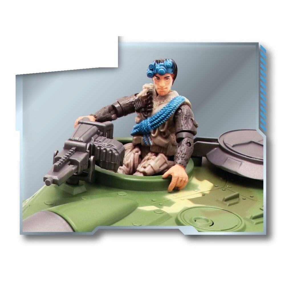 Комплект за игра с боен танк и 2 фигурки, Lanard Toys, The Corps Universe