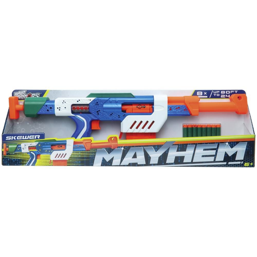 Пистолет играчка, Air Warriors, Mayhem Skewer, 8 гъбени стрели