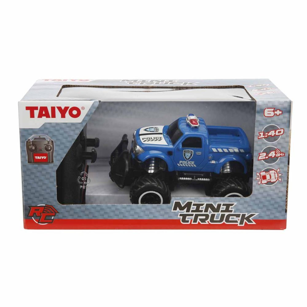 Количка с дистанционно управление, Taiyo, Mini Truck, Police, 1:40