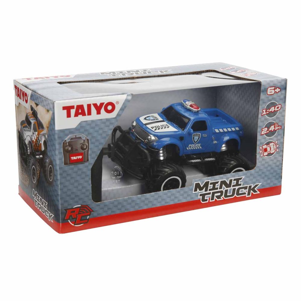 Количка с дистанционно управление, Taiyo, Mini Truck, Police, 1:40