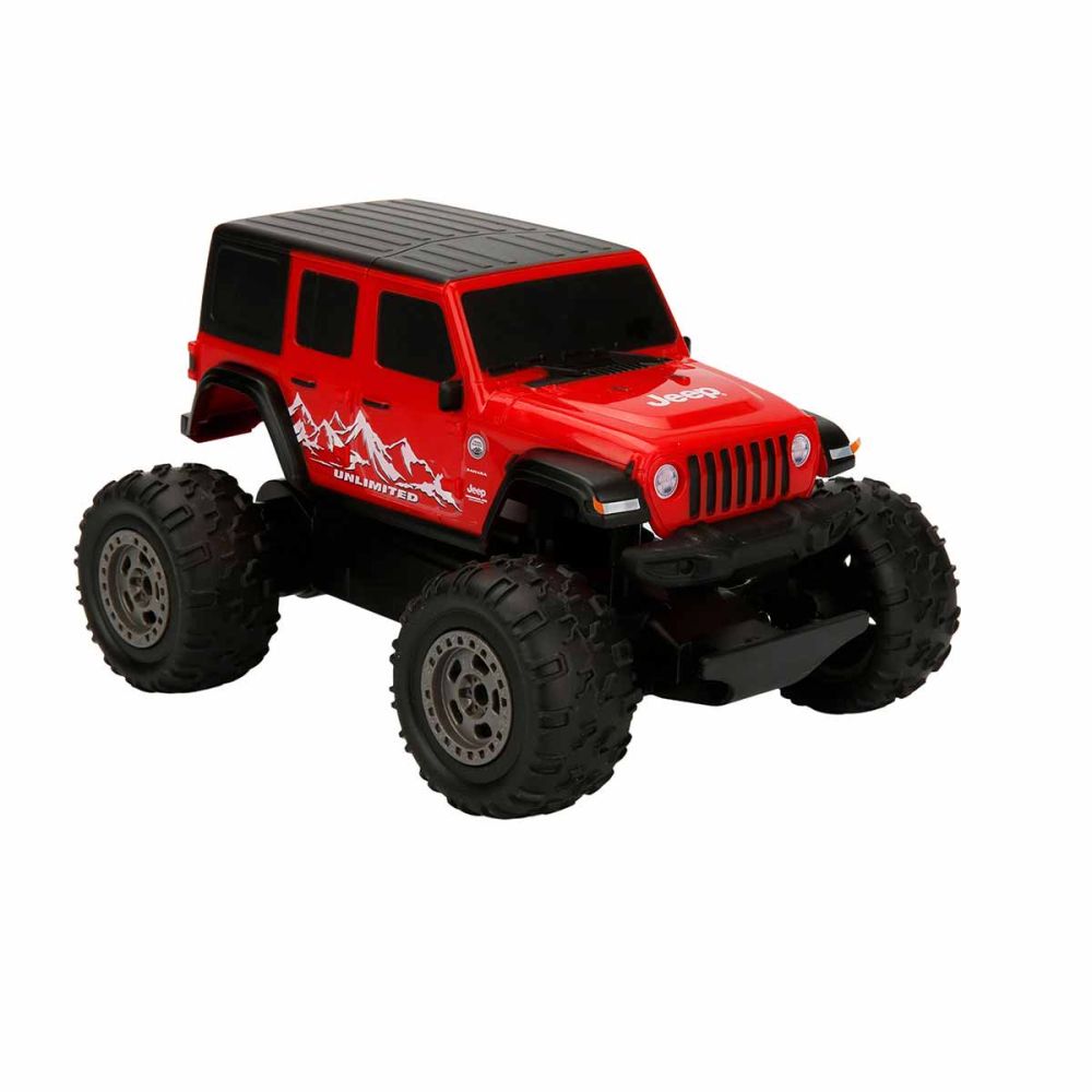 Офроуд количка с дистанционно управление, Taiyo, Jeep Wrangler Rubicon, Червена, 1:22
