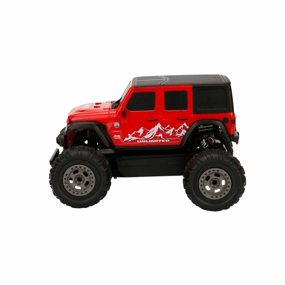 Офроуд количка с дистанционно управление, Taiyo, Jeep Wrangler Rubicon, Червена, 1:22