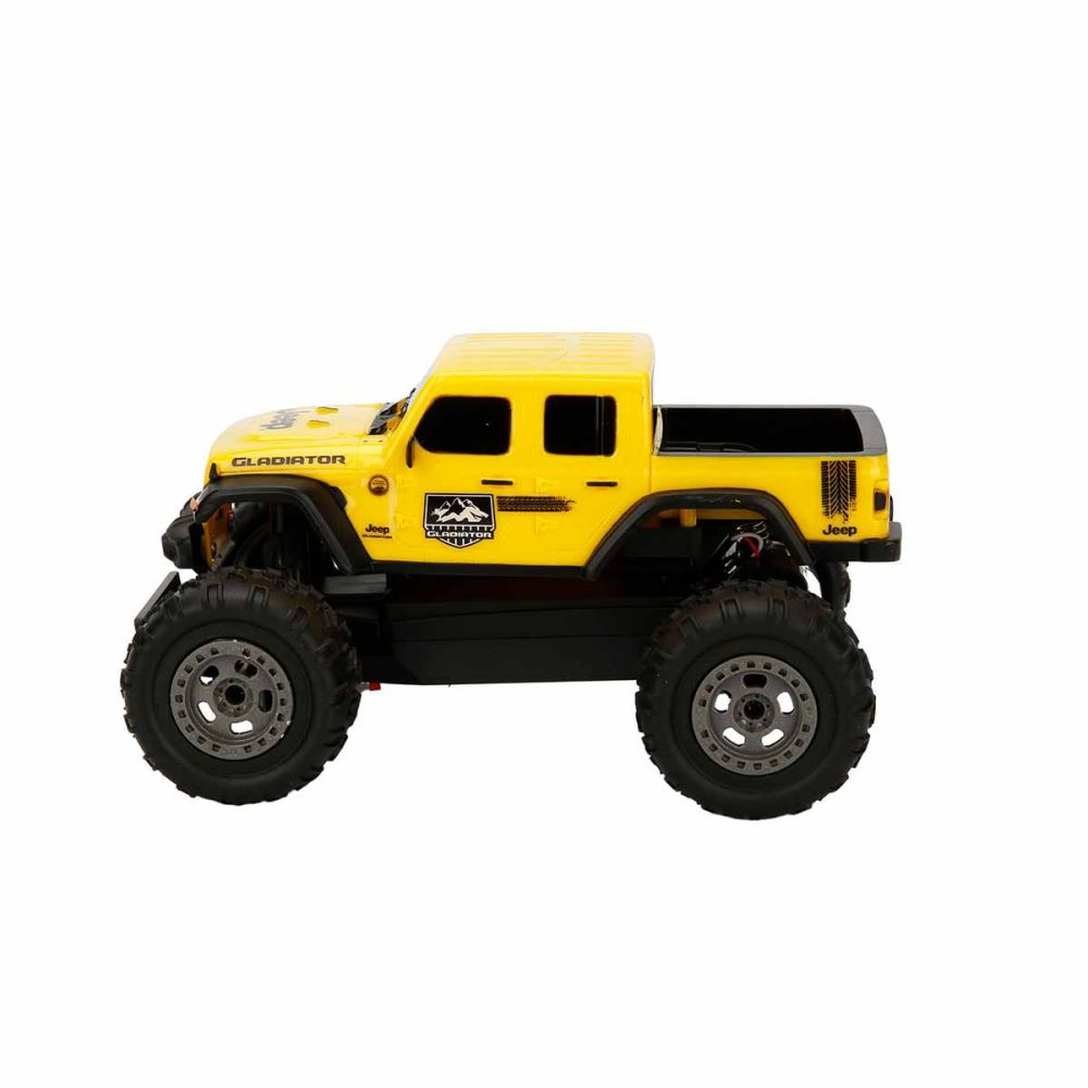 Офроуд количка с дистанционно управление, Taiyo, Jeep Gladiator, Жълта, 1:22