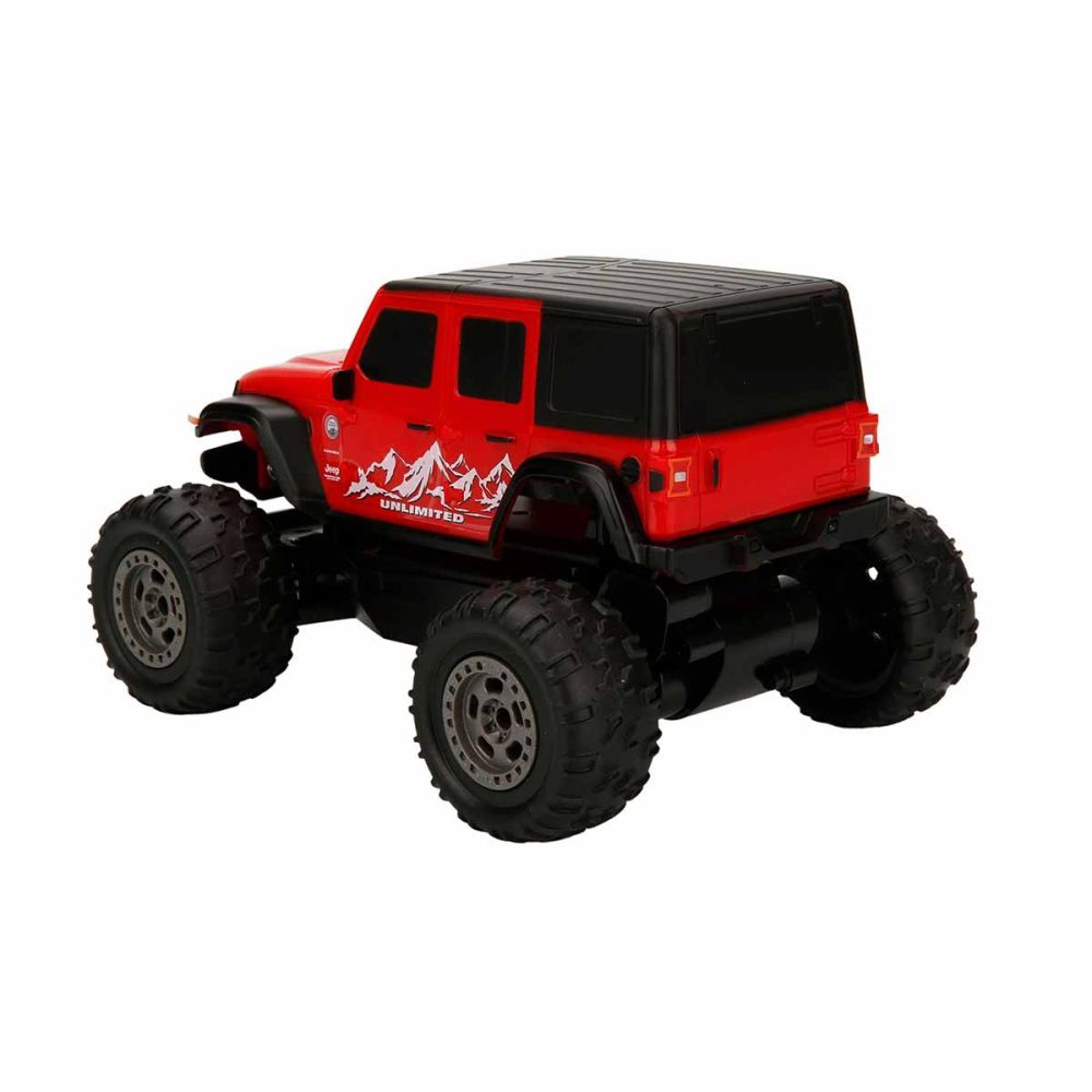 Офроуд количка с дистанционно управление, Taiyo, Jeep Wrangler Rubicon, Червена, 1:22