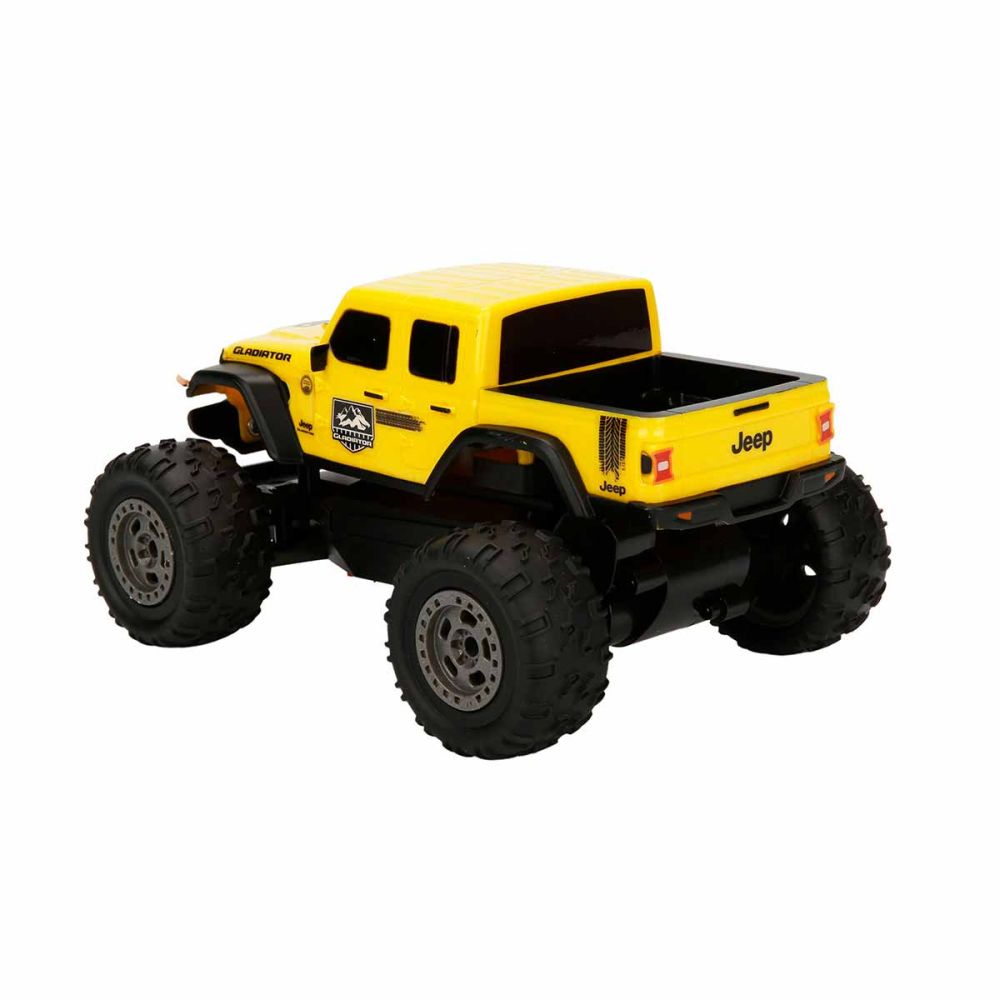 Офроуд количка с дистанционно управление, Taiyo, Jeep Gladiator, Жълта, 1:22
